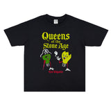 Rock Star T Shirt Queens of the Stone Age Band Washed Distressed T-shirt