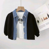 Boy Jacket Boys' Fashion Korean Style Fall Denim Jacket Loose Casual