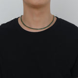 Zircon necklace green full zirconium