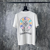 CHH Chrome Heart T Shirts Cross Horseshoe Print Embroidery T-Shirt Short Sleeve