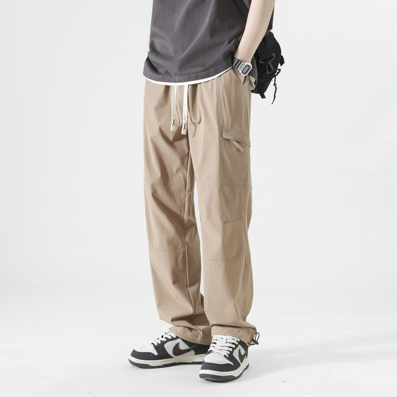 Nasa Sweatpants Men's Spring and Summer Thin Loose Straight