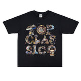 Rock Star T Shirt Printed Cotton T-shirt Men and Women Heavy Loose