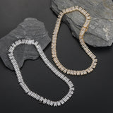 Zircon necklace zircon tennis chain