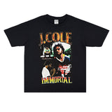 Rock Star T Shirt Printed Cotton T-shirt Short Sleeve Street