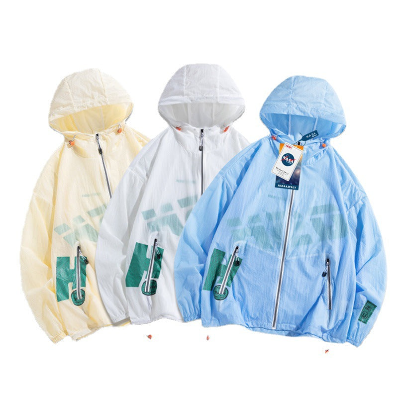 Nasa Sun Protection Shirt Sun Protection Clothing Men's Summer Fashion Brand