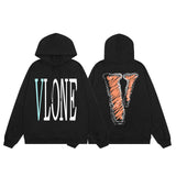 Vlone Hoodie Autumn/Winter Big V Letter Hooded Sweater