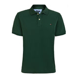 Tommy T Shirts Tommy Polo Cotton Short-Sleeved T-shirt Men's Casual Polo Collar Embroidery Polo Shirt