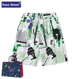 Nasa Shorts Summer Casual Sports Pants Loose
