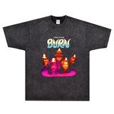 Rock Star T Shirt Deep Purple Fireball T-shirt American Style Loose Vintage Short Sleeve