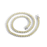 Zircon necklace golden zircon tennis chain