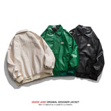 Men's Baseball Jacket Spring Baseball Uniform Men's Spring and Autumn Loose All-Matching Jacket