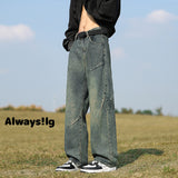 Unisex Jeans Retro Jeans Wide Leg Pants