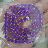 Zircon necklace synthetic colored treasure tennis chain