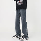 Unisex Jeans ins Loose Wide Leg Straight Pants