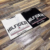 Tommy T Shirts Tommy Stitching Printing Couple's round Neck Short Sleeve T-shirt