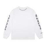 Chh Chrome Heart Long Sleeve Shirt Unisex Fashion Loose Long Sleeve Shirt