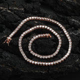 Zircon necklace single row necklace