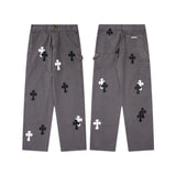 CHH Chrome Hearts Jeans Unisex Casual Loose Jeans