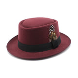Walter White Hats Hat Female British Autumn Winter Retro Korean Style Fashion All-Matching Fedora Hat