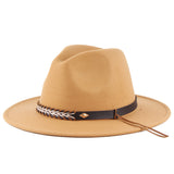 Walter White Fedora Men's and Women's Autumn and Winter Woolen Hat Jazz Top Hat British Fur Felt Hat