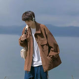 Unisex Baseball Jersey Vintage Spring Fall Casual Tooling Jacket