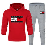 Tommy T Hoodie Casual Sports Suit Sweatpants