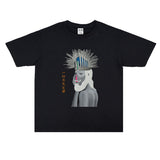 Rock Star T Shirt Printed Loose T-shirt Short Sleeve Cotton