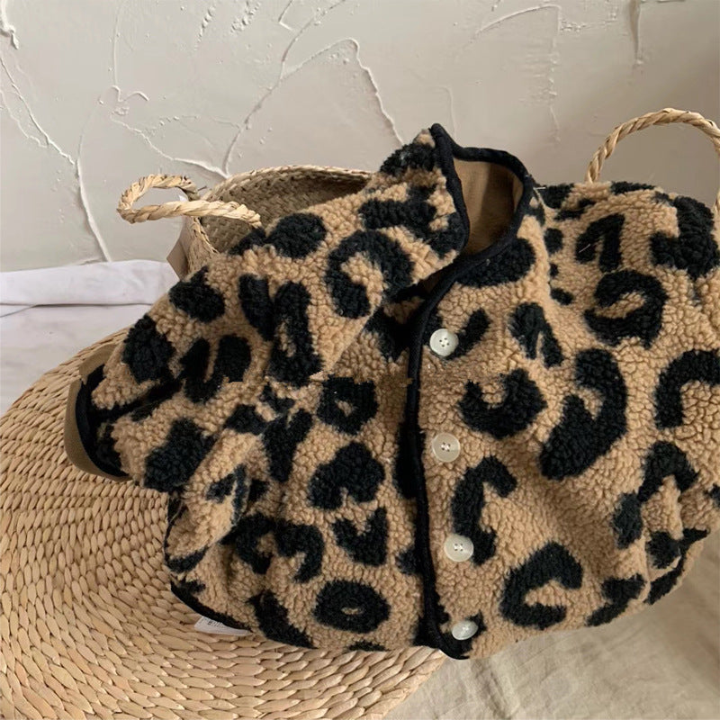 Girl Jacket Girls' Coat Leopard Print