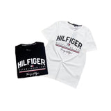 Tommy T Shirts Tommy Stitching Three-Dimensional Printing Couple's round Neck Short Sleeve T-shirt