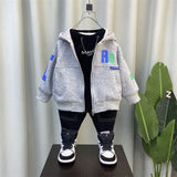 Boy Jacket Boys' Coat Spring and Autumn Clothes Trendy Children's Spring Korean Fashionable Hooded Top