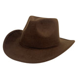 Walter White Fedora Solid Color Curling Woolen Hat Retro Fedora Hat Casual