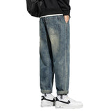 Unisex Jeans Retro Jeans Spring and Autumn Loose Straight Casual Pants