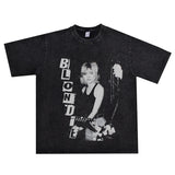 Rock Star T Shirt Rock Blonde Beauty Blondie Men and Women Loose
