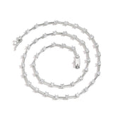 Zircon necklace strip spacer necklace