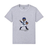Tommy T Shirts Ruff Bear Loose-Fitting Casual round-Neck Short Sleeve Digital Printed T-shirt