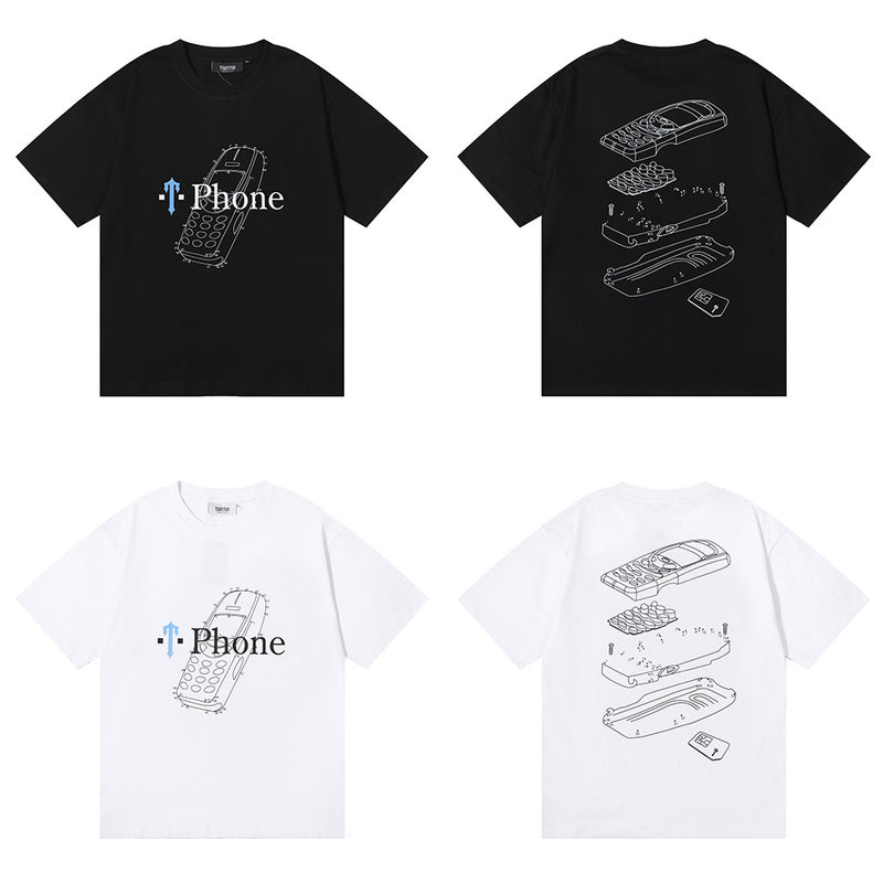 Trapstar T Shirts Trapstar Print Loose Casual Short Sleeve T-Shirt