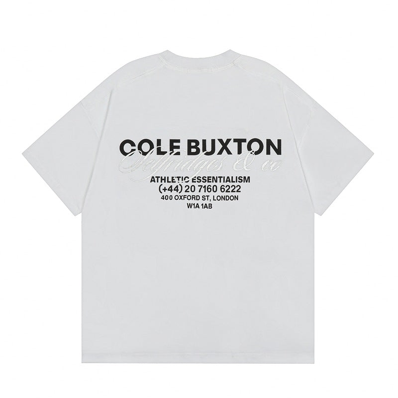 Cole Buxton T Shirts Hound Letter Print