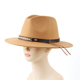Walter White Fedora Men's and Women's Autumn and Winter Woolen Hat Jazz Top Hat British Fur Felt Hat