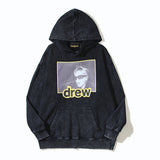Drew House Hoodie Unisex Loose Casual Distressed Hoodie