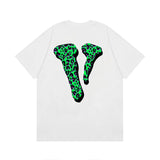 Vlone T Shirt Spring/Summer Pattern Crew Neck Short Sleeve