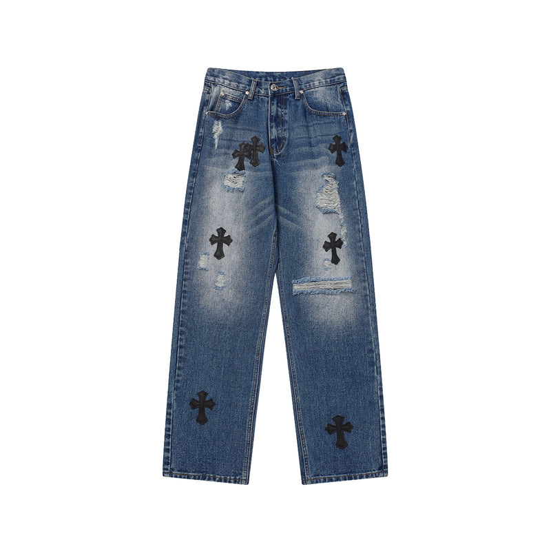 CHH Chrome Hearts Jeans Ripped Jeans