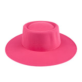 Walter White Fedora Flat Top Hat Fashion Knight Dome Woolen Hat Autumn and Winter Fur Felt Hat