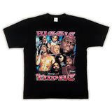 Hip Hop Rapper T Shirt T-shirt Loose plus Size Short Sleeve