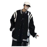 Unisex Baseball Jersey Vintage Couple Cardigan Jacket