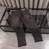 CHH Chrome Hearts Jeans Unisex Casual Loose Jeans