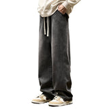 Unisex Jeans Washed Old Jeans Loose Casual Pants
