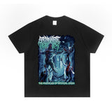 Rock Star T Shirt Putridity Brutal Death Band Metal Print T-shirt Short Sleeve Loose