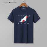 Tommy T Shirts Tommy Men's Short Sleeve Cotton Crew Neck Print T-shirt