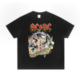 Rock Star T Shirt Printed T-shirt Short Sleeve round Neck Fashion Brand Cotton Loose