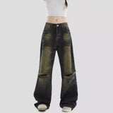 Unisex Jeans Ripped Jeans Washed in Summer